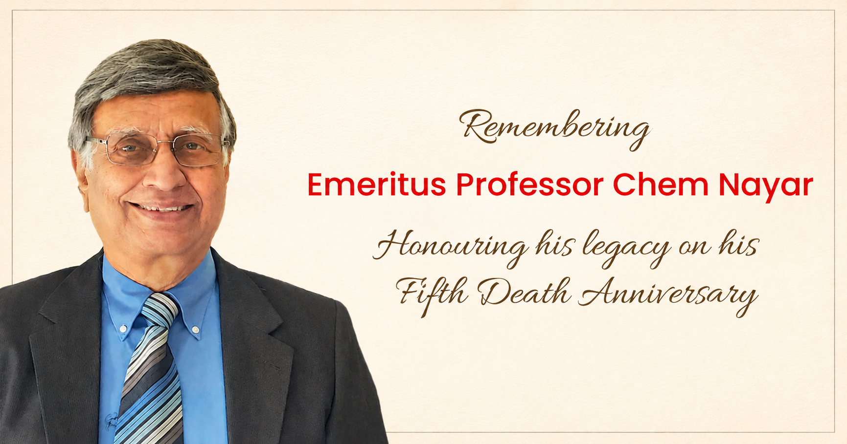 Five years on, the light still shines: Regen Power remembers founder Professor Chem Nayar