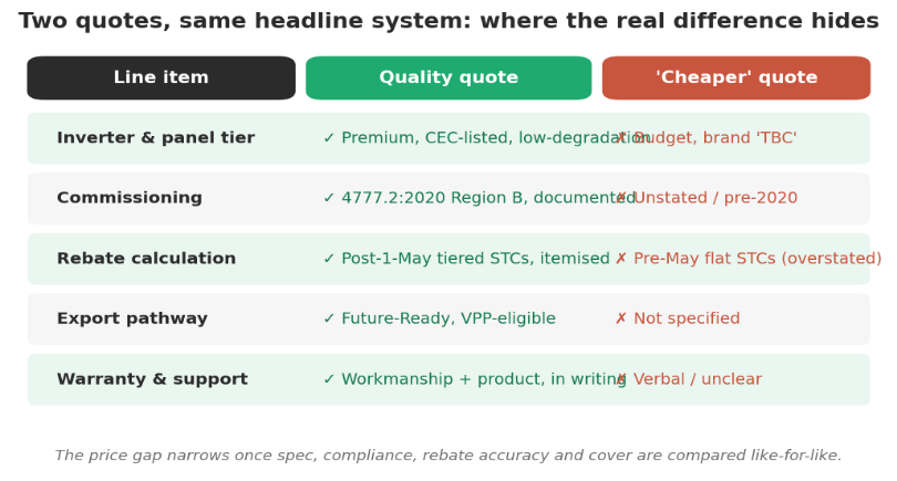 Solar Quote Checklist Perth: 12 Things to Check in 2026